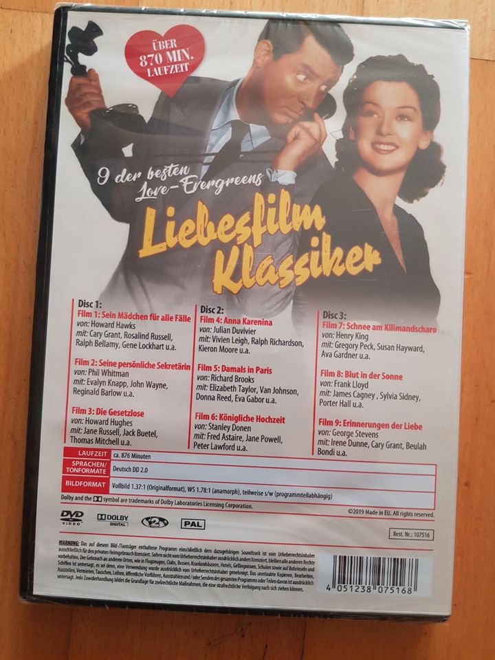 DVD Liebesfilm Klassiker Box Neu für 5 Euro in Mönchengladbach