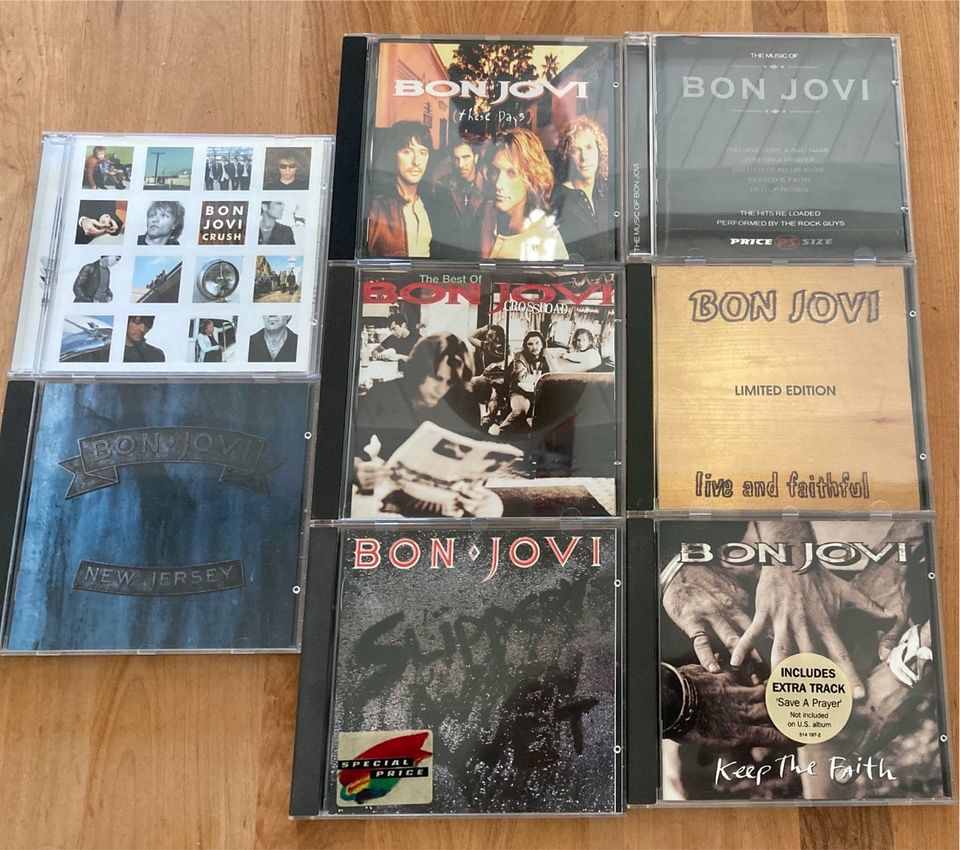 Bon Jovi Sammlung 8 CDs in Rimbach