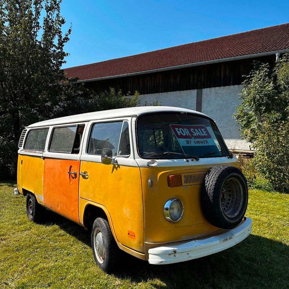 1978 T2 VW Bus Typ4 Motor überschaubares Restaurationsobjekt USA in Moos