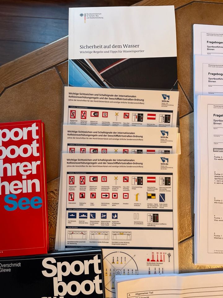 Sportbootführerschein See & Binnen Lernunterlagen in Nideggen / Düren