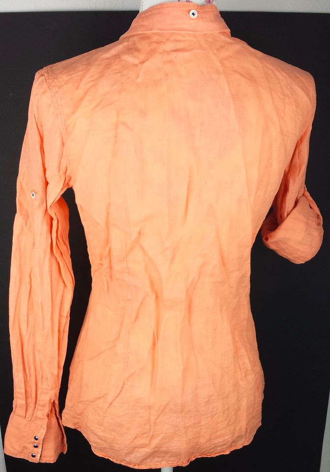 Langarm-Bluse Gr-öße 38 40 orange Damen-Kleidung Ärmel kurz lang in Elze