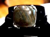 925 Silber Ring Labradorit Schwarzer Herzogtum Lauenburg - Ziethen b. Ratzeburg Vorschau