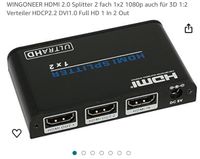 HDMI Splitter NEUWERTIG Niedersachsen - Jever Vorschau