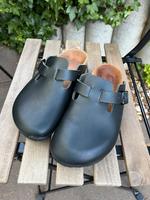 Birkenstock Boston Naturleder Schwarz Bayern - Sommerhausen Main Vorschau