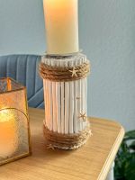 Maritimer Kerzenständer aus Holz mit Muscheln und Kordel Schleswig-Holstein - Norderstedt Vorschau