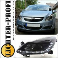 TFL Optik Led Scheinwerfer schwarz für Opel Corsa D Bj 2006-2010 Hessen - Calden Vorschau