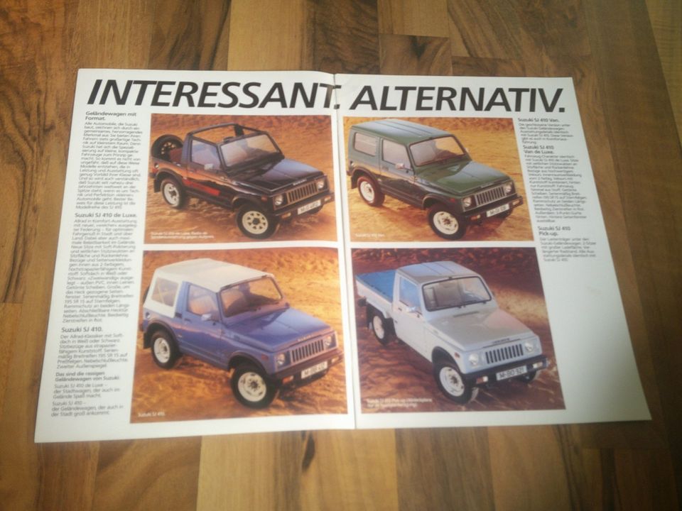 Suzuki SJ410 Samurai Prospekt  von 9/1983 sehr selten + neuwertig in Bovenden