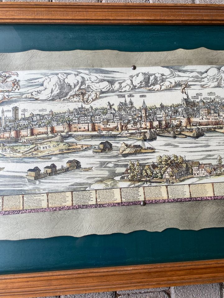 Die Stadtansicht von Köln, 1531, gerahmtes Bild, 184 x 52 cm in Bad Driburg