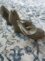 bronx ❤Keilabsatz lederschuhe 37 grau-beige Innenstadt - Köln Altstadt Vorschau