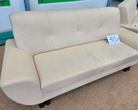 Leder Sofa / 3 Sitzer / Creme Farbe Schleswig-Holstein - Büdelsdorf Vorschau