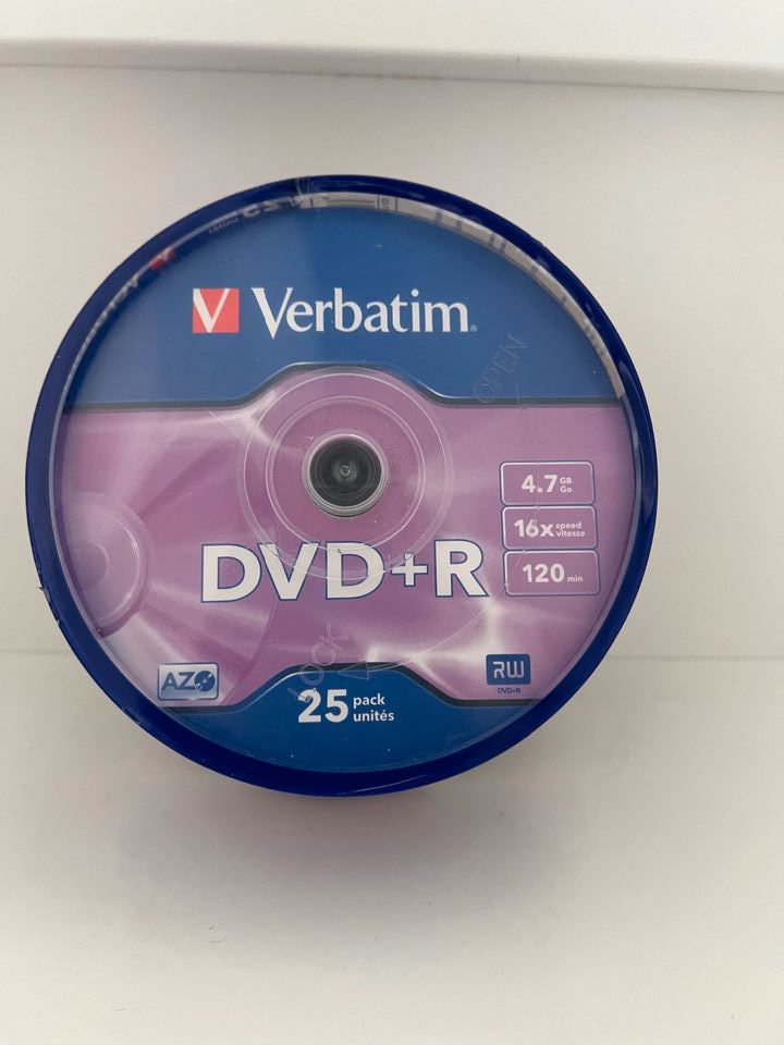 OVP Verbatim DVD Rohlinge auf Spindel 25 Stück DVD+R 4,7 GB/16x in Leonberg