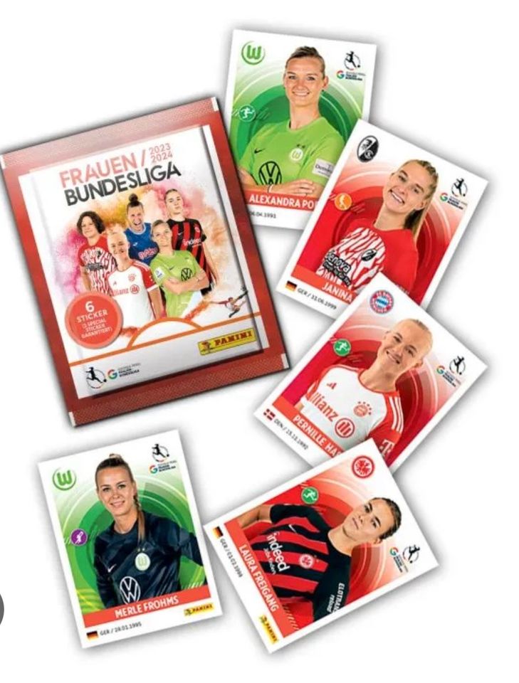 Panini Frauen Bundesliga Sticker 2023 2024 günstig abzugeben in Freiberg