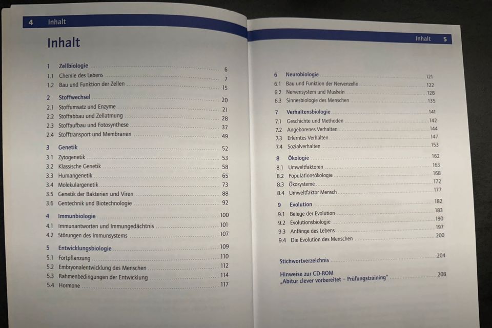 Abitur Biologie Lernbuch in Steinfurt