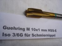 Guehring Gewindeschneider M 10x1 mm HSS-e Iso3/6G Nordrhein-Westfalen - Krefeld Vorschau