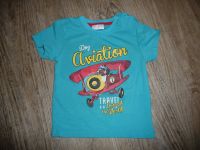 Baby Kinder Jungen T-Shirt Aquamarine mit Flugzeug Gr. 74 / 80 Thüringen - Gera Vorschau