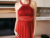 Abendkleid Ballkleid Maxikleid Perlen Strass rot Unique Gr. 36 Niedersachsen - Schwarmstedt Vorschau