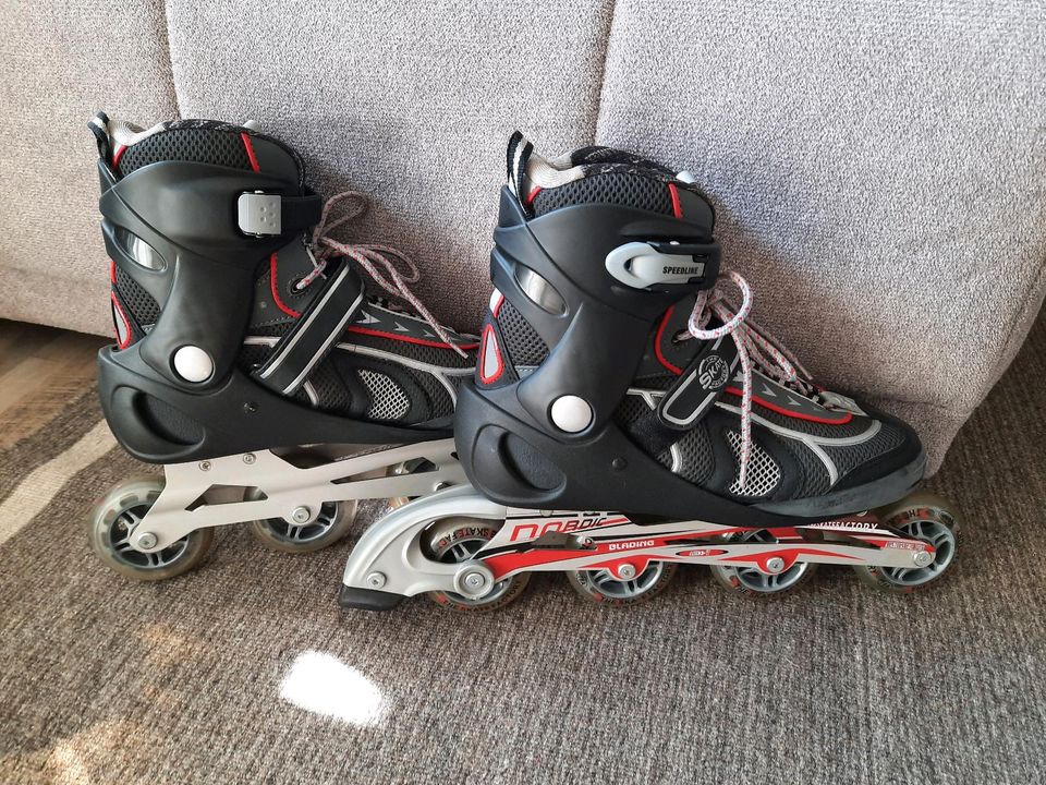 SpeedLine Inliner Inline Skates Größe 42 mit Schutzbekleidung in Paderborn