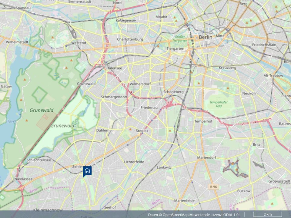 Äußerst gepflegte Wohnung auf parkähnlichem Anwesen in Berlin