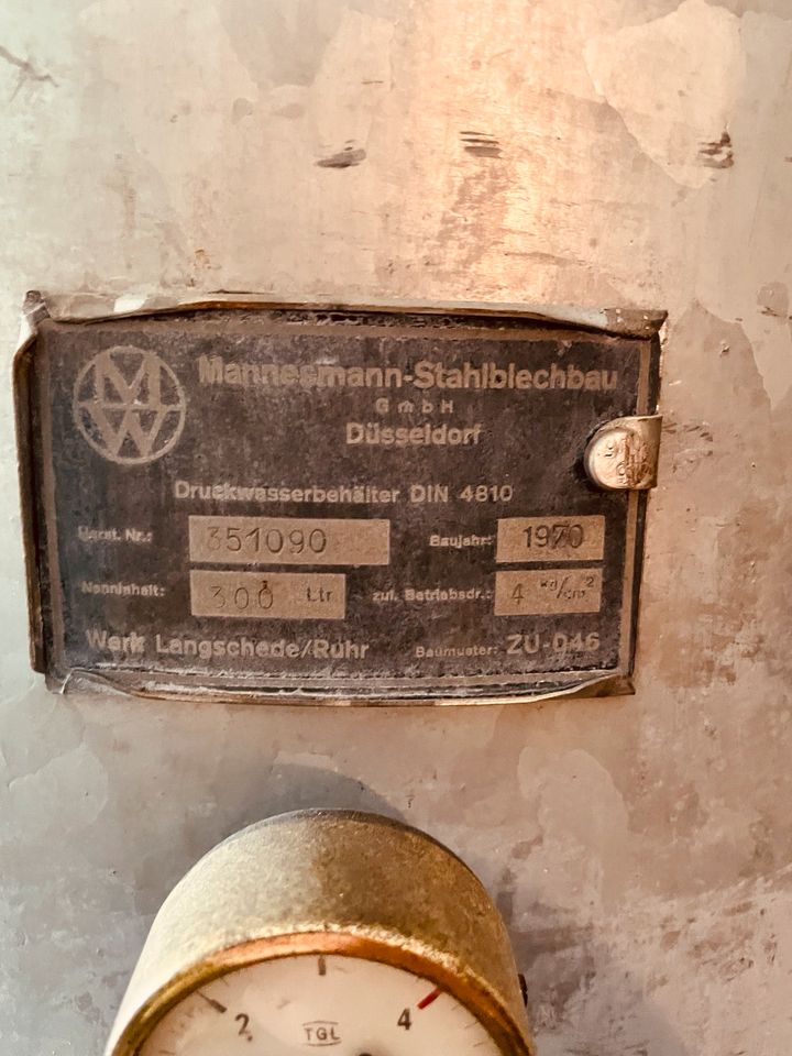 Druckwasserbehälter 300L in Handeloh