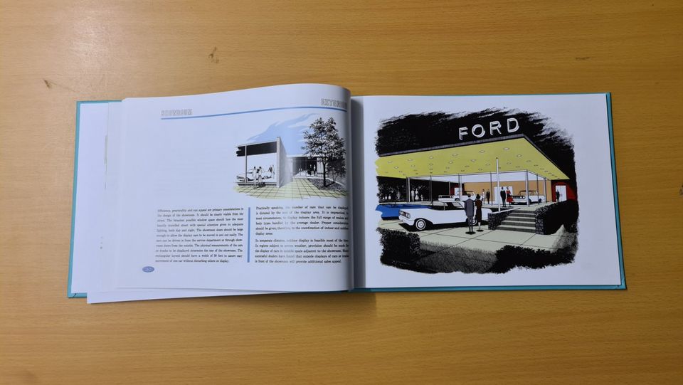 1962 Ford Dealer Guide / Gebäude Architektur 1960er in Besigheim