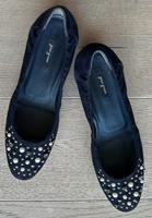 Ballerina Schuhe blau elegant m. Perlen Gr. 6,5 ohne Gebrauchssp. Sachsen - Radebeul Vorschau