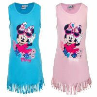Disney Minnie Mouse Kleid Sommer Fransen rosa blau Glitzer 98 Baden-Württemberg - Ostrach Vorschau