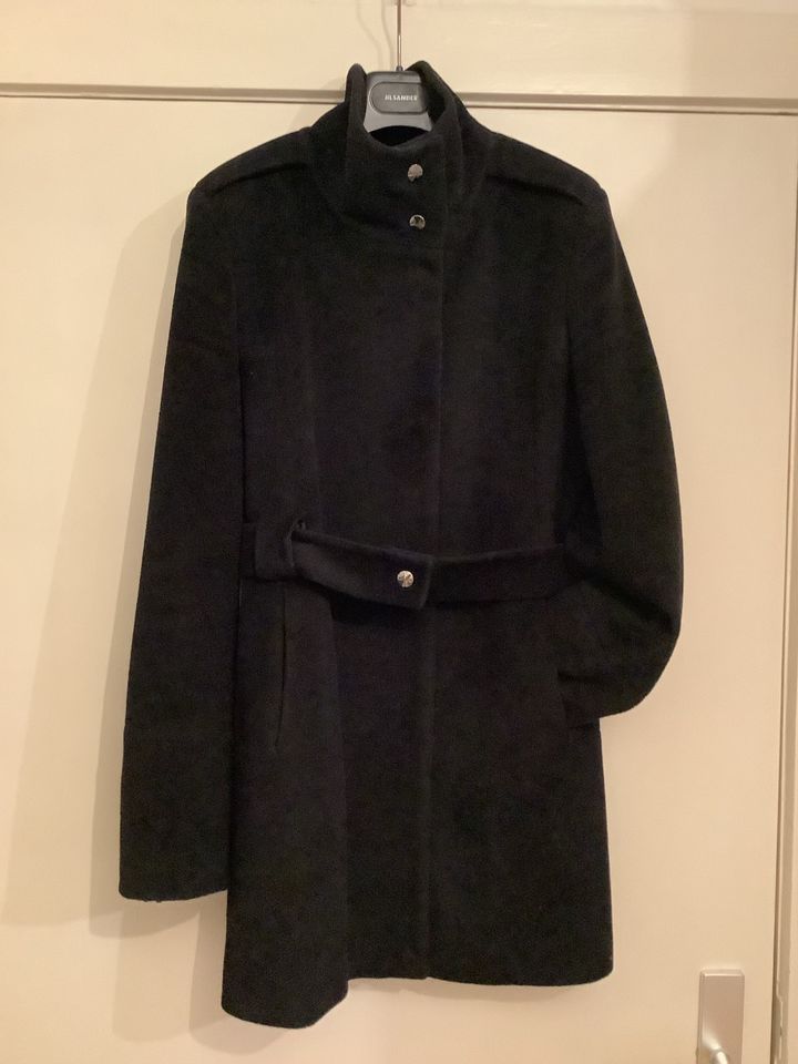 Übergangsjacke Jil Sander Cabanjacke schwarz 36 Wolle in Kiel