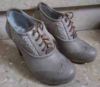 Mustang High Heel creme/beige/grau Gr.37 Hessen - Gießen Vorschau
