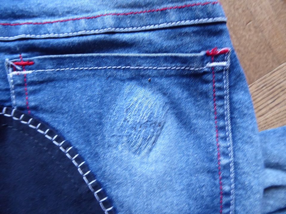 Reithose 72 Jeans Vollbesatz Lederbesatz (36 lang) in Kiel