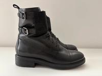 Leder Stiefelette schwarz Gr. 36 mit Glitzer top Zustand Bayern - Herzogenaurach Vorschau
