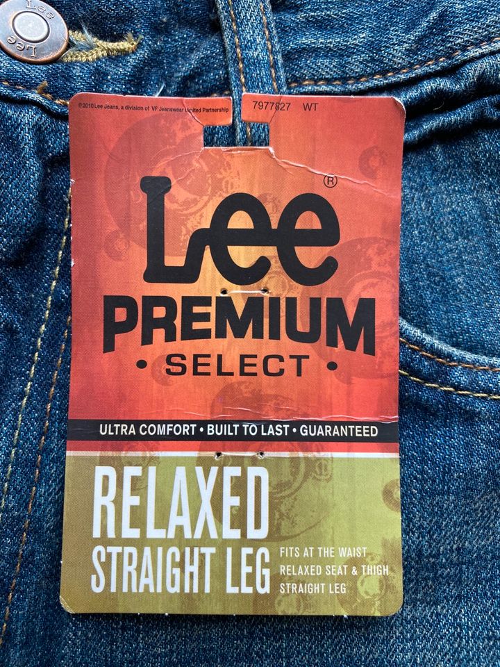 LEE Jeans Hose Premium Select Relaxed Straight Leg 36 x 34 USA in Krummwisch