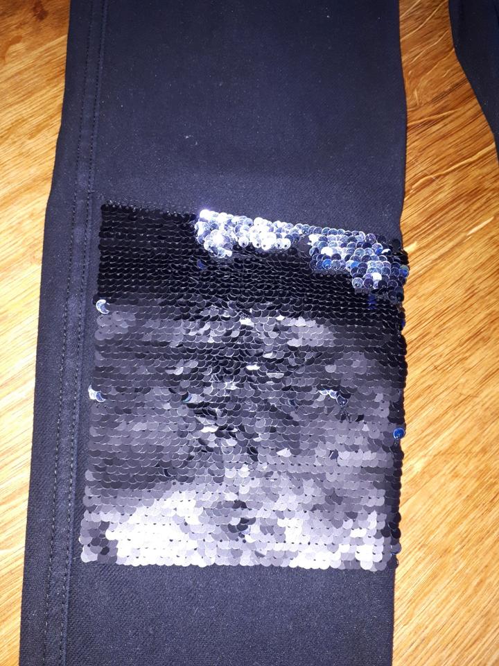 Super  moderne mädchenjeansart -stoffhose elastan   schwarz –gr. in Arnstorf