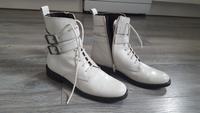 Lawrence Grey New York Leder Boots Gr.39 Damen Schuhe Beige/Weiß München - Moosach Vorschau