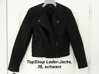 TopShop Leder-Jacke, 38, schwarz, sehr gut Eimsbüttel - Hamburg Stellingen Vorschau