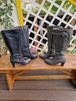 Zwei Paar Damenlederstiefel Gr. 38 Bayern - Neu Ulm Vorschau