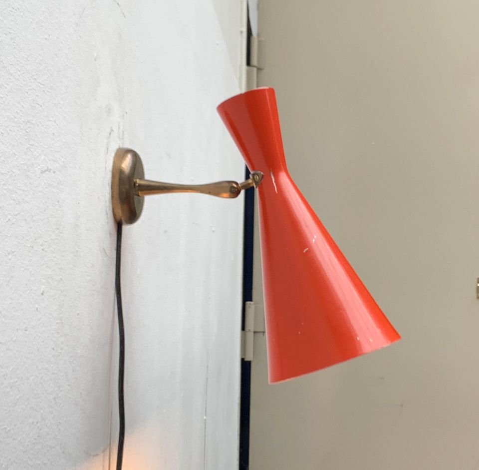 Mid Century Diabolo Wall Lamp Wandleuchte zu Stilnovo 60er 50er in Hamburg