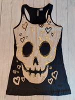 -schwarzes Top "Totenkopf" von Bonprix NEU Größe 36/38 - Bayern - Erdweg Vorschau