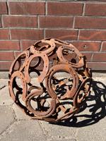 Ball aus Hufeisen Pferd Deko Rostdeko Schleswig-Holstein - Louisenhof (Siedlung) Vorschau