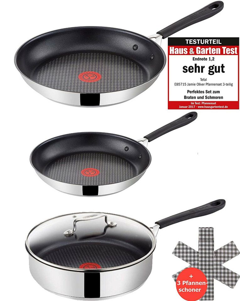 Tefal E85715 Jamie Oliver Pfannenset 3tlg Schmorpfanne Pfanne Set in  Nordrhein-Westfalen - Mönchengladbach | eBay Kleinanzeigen ist jetzt  Kleinanzeigen