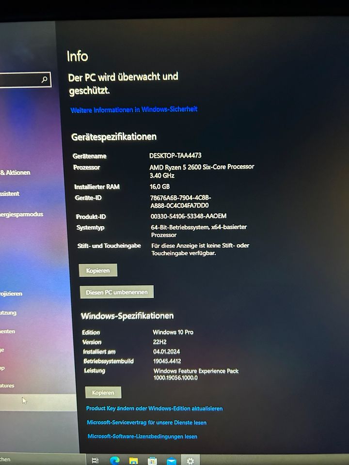 GAMING PC • FULL SET • RYZEN 5 • GTX 1660Ti • 27" MONITOR in Nördlingen