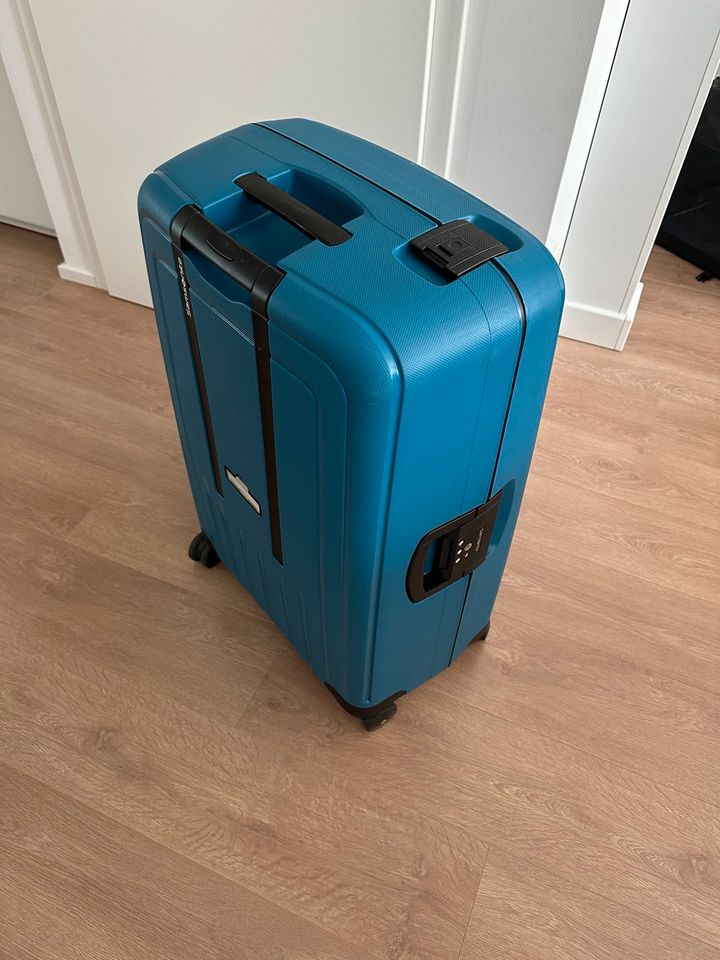 Samsonite S'Cure - Spinner L Koffer 102 L, Blau (Petrol Blue) in Manching