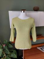 Vintage Handarbeit Strickpullover 3/4-Arm hellgrün Baumwolle 36 Nordrhein-Westfalen - Uedem Vorschau