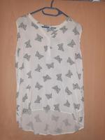 Bluse weiß Schmetterlinge Größe 42 nur einmal getragen 1,50€ Bayern - Mistelbach Vorschau