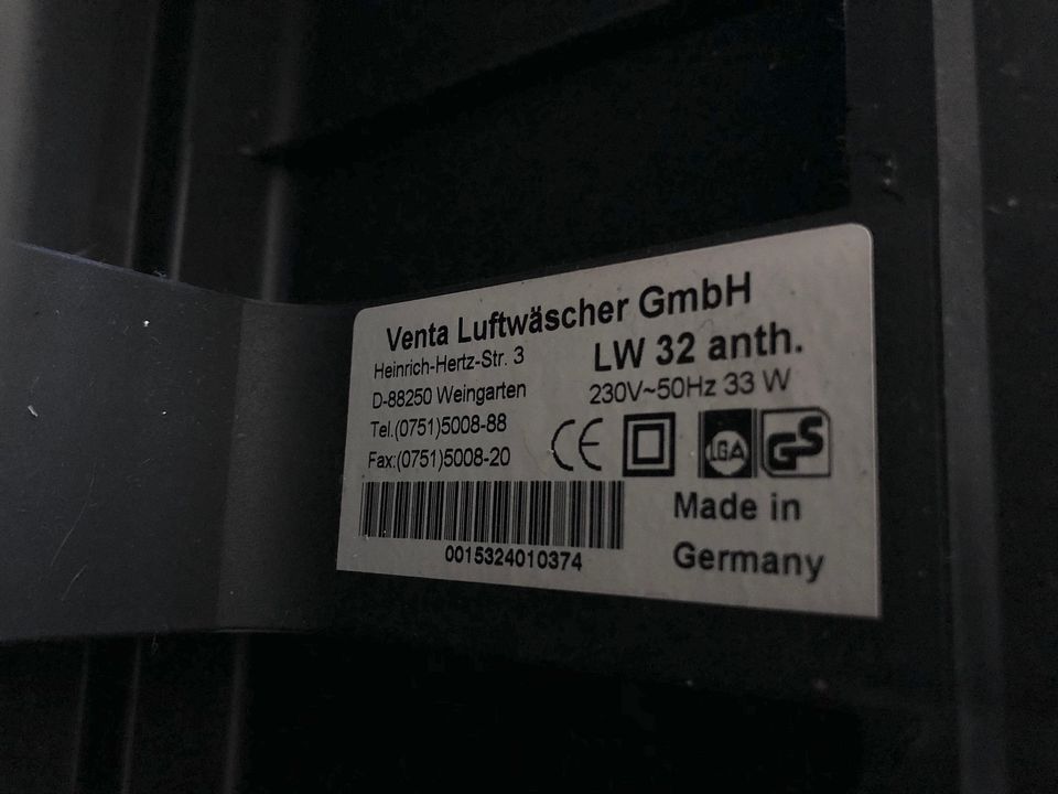 Venta LW 32 Luftreiniger Luftbefeuchter Luftwäscher in München
