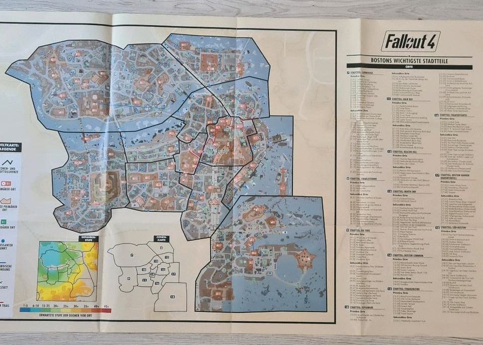 Verkaufe Fallout 4 Lösungsbuch inkl. Karte und Stat Karten in Uetersen