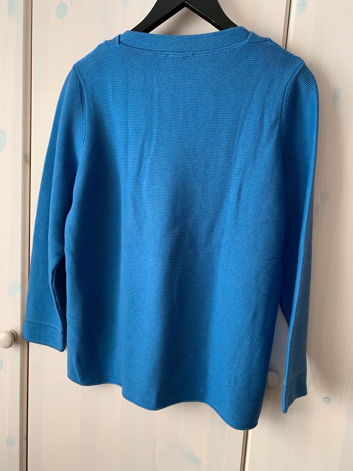 Rabe 42 Sommerpullover Pullover Blau Strickpullover Baumwolle in Essen