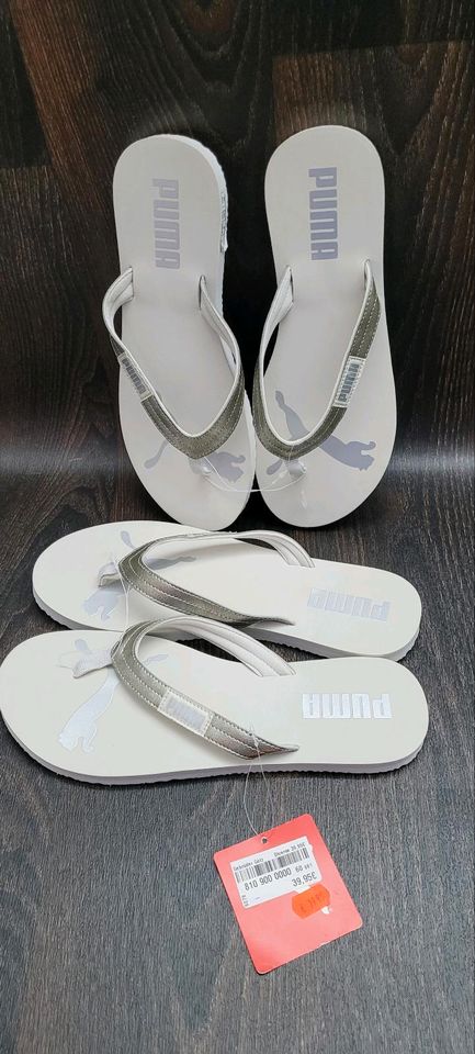 2 x Flip Flops von Puma neu Silber weiß Sandalen in Berlin