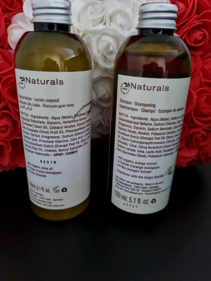 Shampoo und Bodylotion von Naturals 150ml  neu in Losheim am See