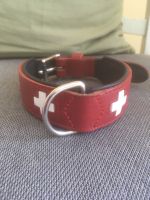 Hunter Halsband Gr. M rot Swiss Leder sehr gut erhalten 50 cm Aachen - Kornelimünster/Walheim Vorschau