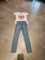 H&M Jeans Skinny Regular Waist Gr 34 und Superdry Tshirt Gr L Schleswig-Holstein - Harrislee Vorschau